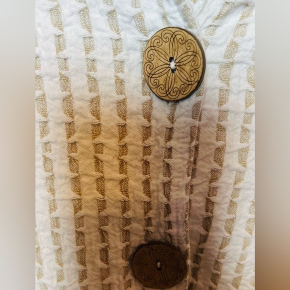 Focus Textured‎ Weave Large Button Down Blazer Lightweight Coat Size Medium - Picture 2 of 10